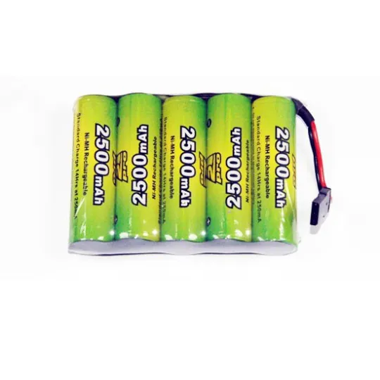 NiMH pour appareil radiocommandé PACK Rx S 6.0V/AP-2500AA JR