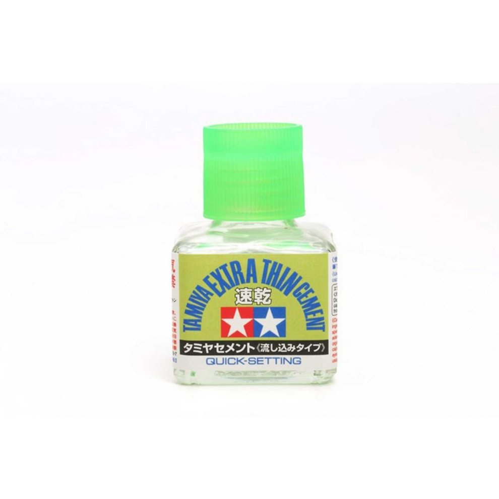 Tamiya Extra Thin Cement Quick-Setting  Clear  1.35 Oz