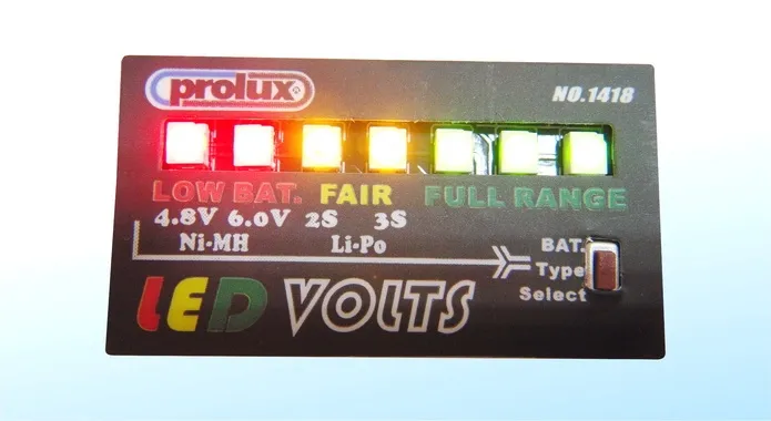 PLX COMPROBADOR BATERIA A BORDO 4.8-11.1v.