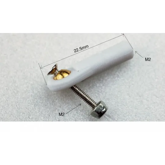 Chapes a boule M2 + Vis M2 + Ecrou nylstop (5 pcs)