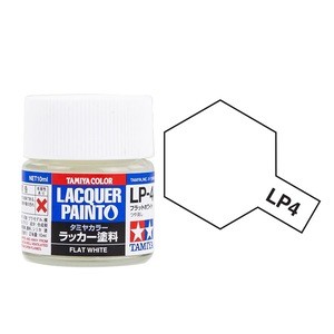 Tamiya 10ML LP-4 Flat White Lacquer Paint
