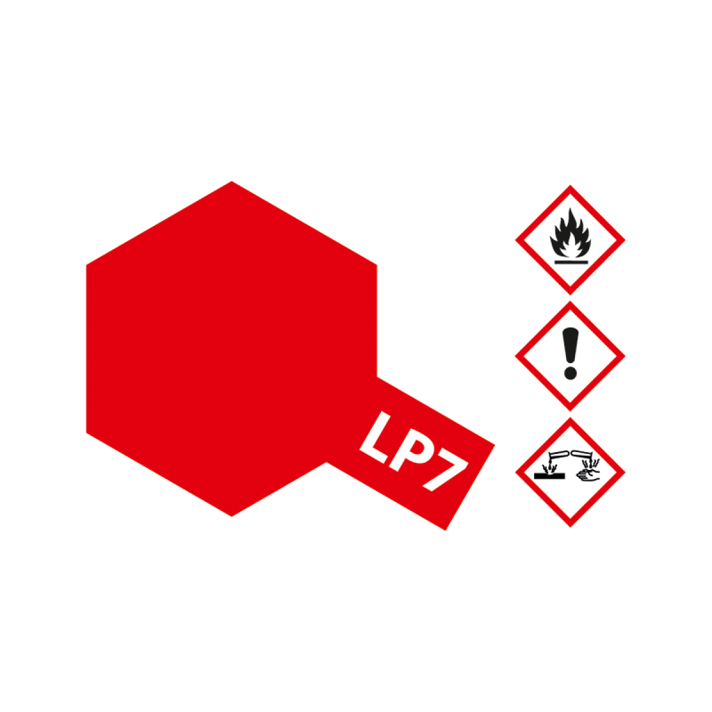 Tamiya 82107 Farbe LP-7 Rot (Pur) Glnzend 10ml Fr Airbrush