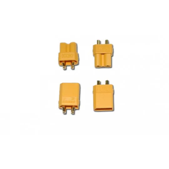 Connecteur XT-30 M+F or (2 paires)